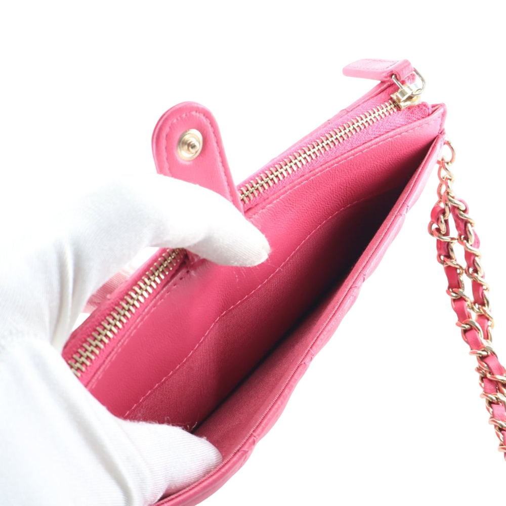 Pre-Loved Chanel Quilted Lambskin All About Chanel Clutch On Chain - Picture 4 of 12